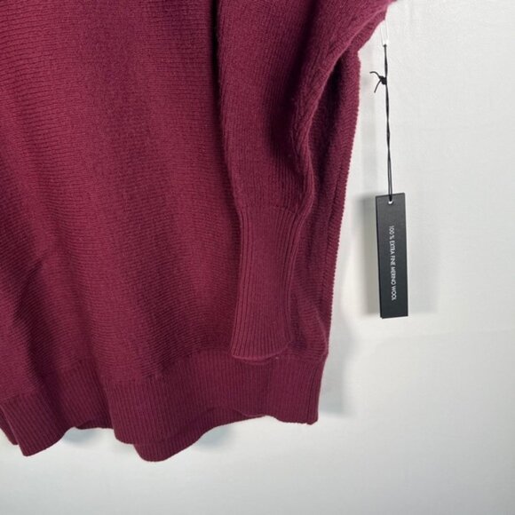 NWT TAHARI 100% EXTRA FINE MERINO WOOL Ribbed Knit Crew Neck Pullover Sweater XS - Picture 9 of 11